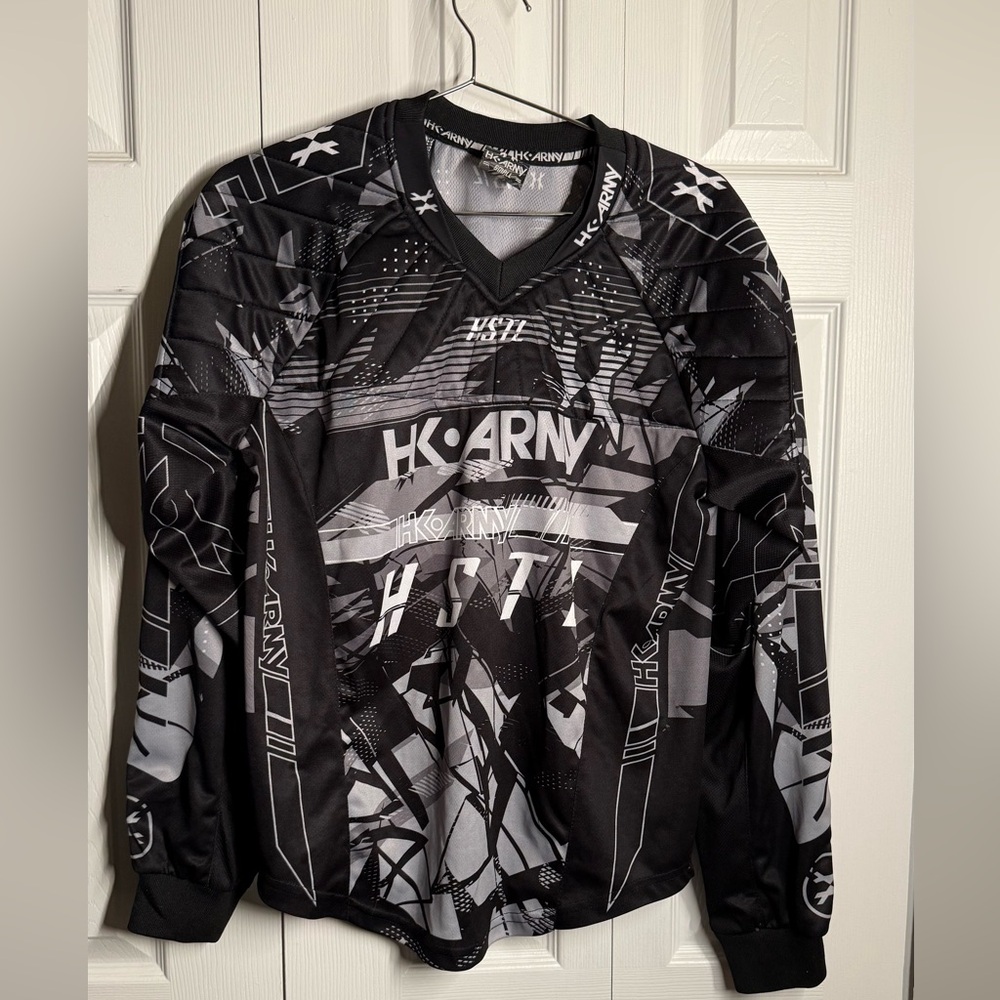 HK Army Black and White Padded Paintball Shirt